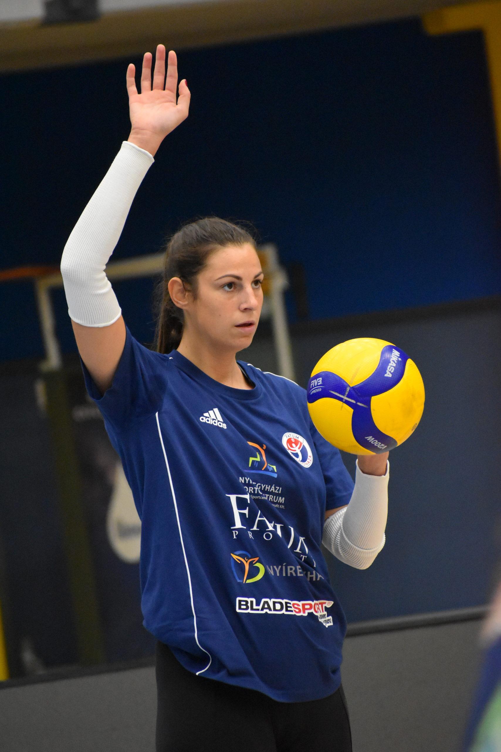 Dékány Bernadett a Vasas meccs előtt