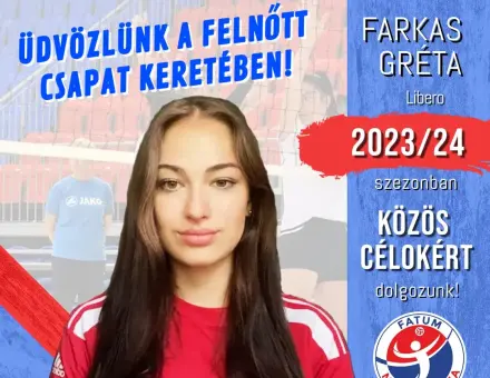 FARKAS GRÉTA A CSAPATTAL KEZD